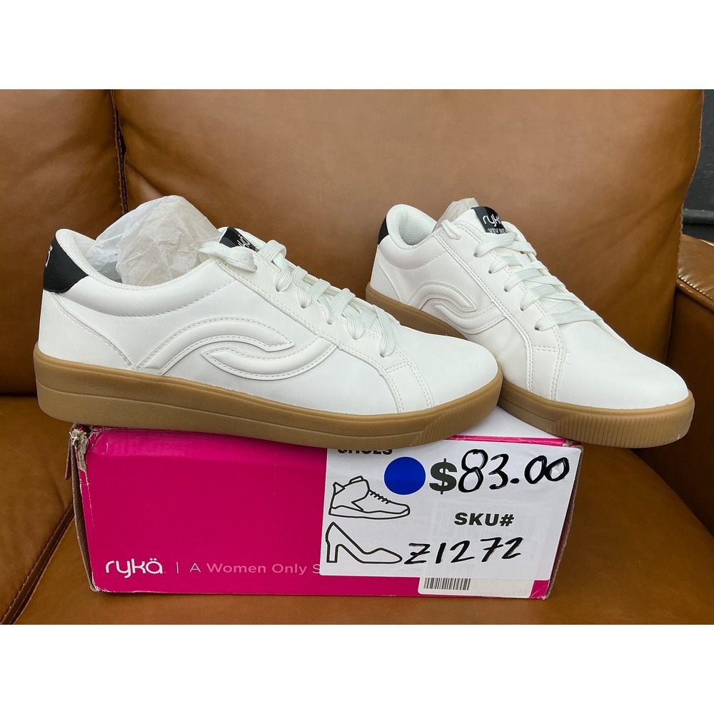 Ryka Viv Next Sneaker Womens 9W White New Gum Sole Low Top Lace Up Z1272 - Picture 7 of 8